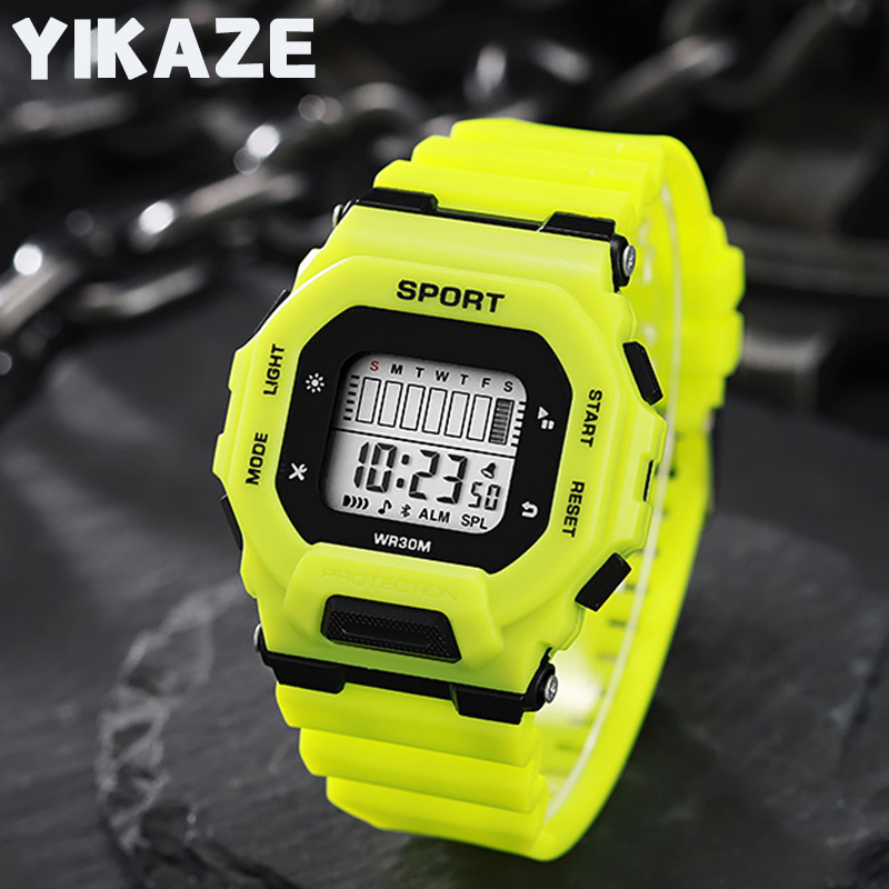 Outdoor Adventure Watches - YIKAZE мужские спортивные часы водонепроницаемые светодиодные