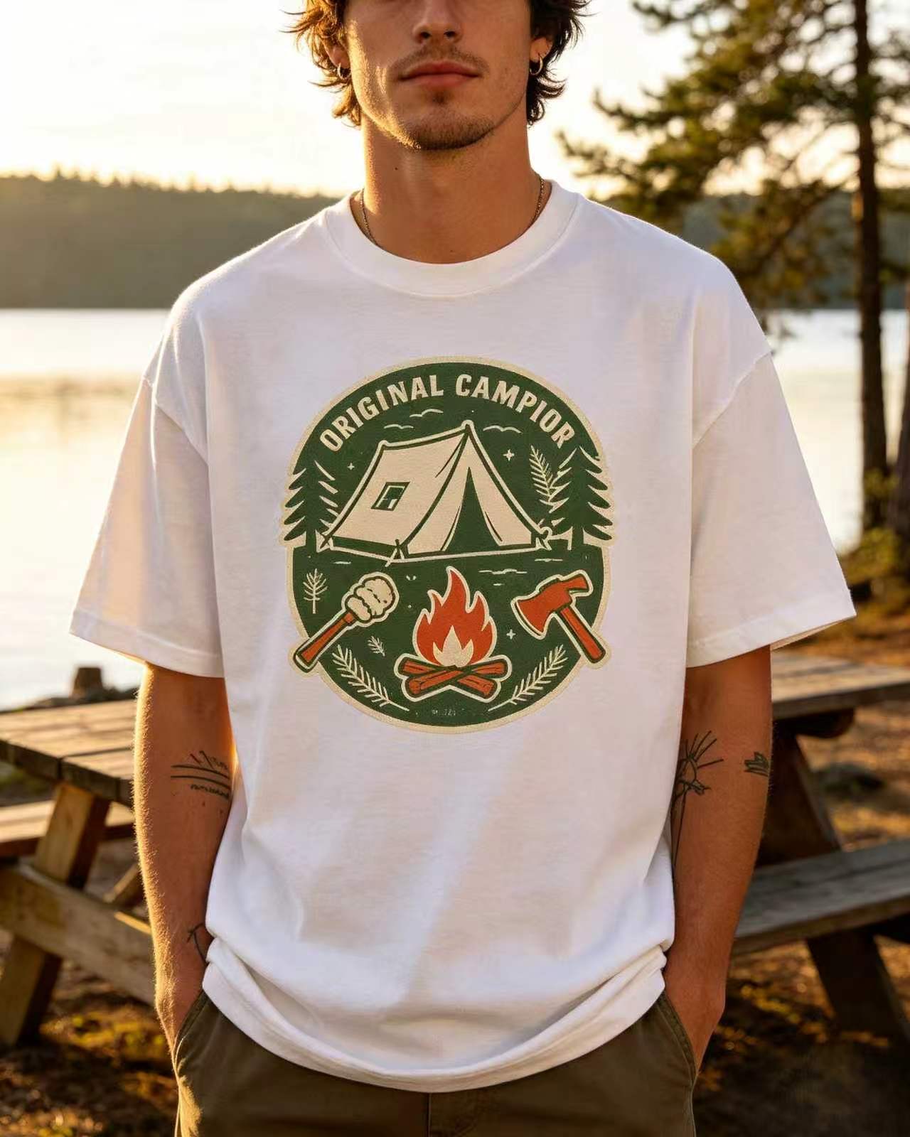Унисекс оригинальная футболка  – обзор и цена Outdoor Adventure Tent