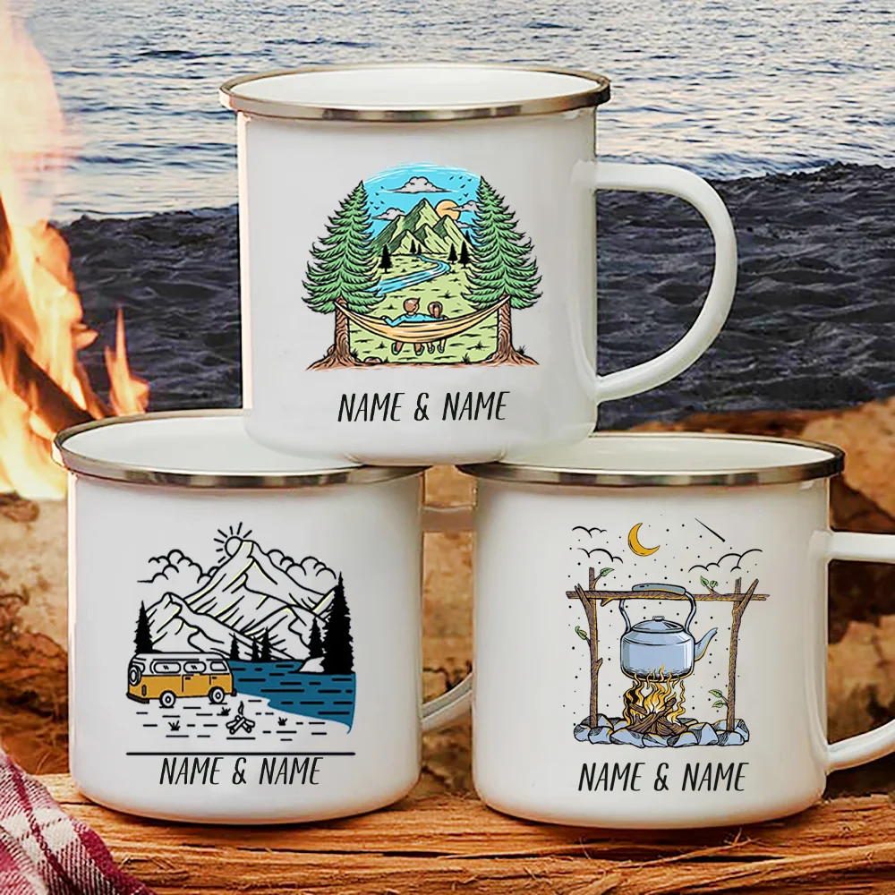 Эмалированная кружка с персона – обзор и цена Outdoor Adventure Names