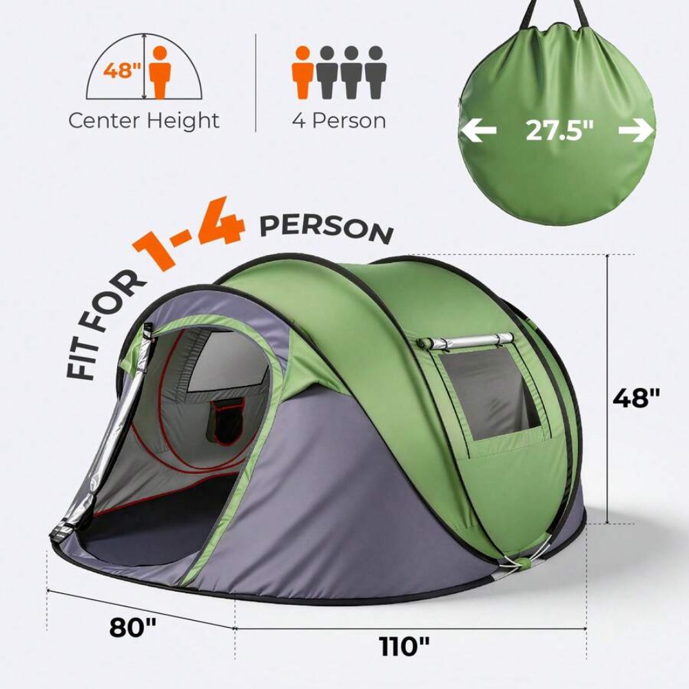Палатка для кемпинга на 4 чело – обзор и цена Outdoor Adventure Tent