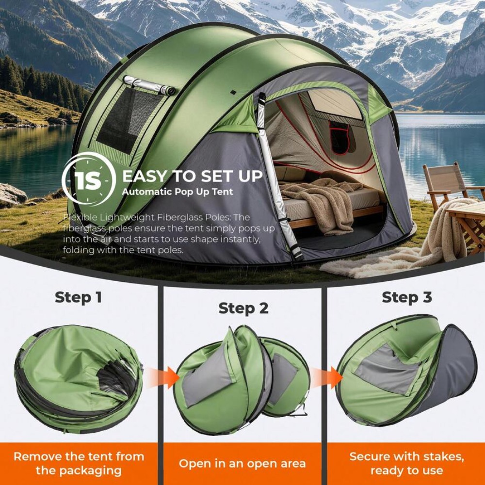 Палатка для кемпинга на 4 чело – обзор и цена Outdoor Adventure Tent